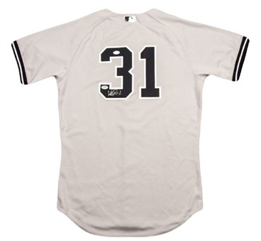 2013 Ichiro Suzuki Game Worn and Signed New York Yankees Road Jersey (MLB Auth)